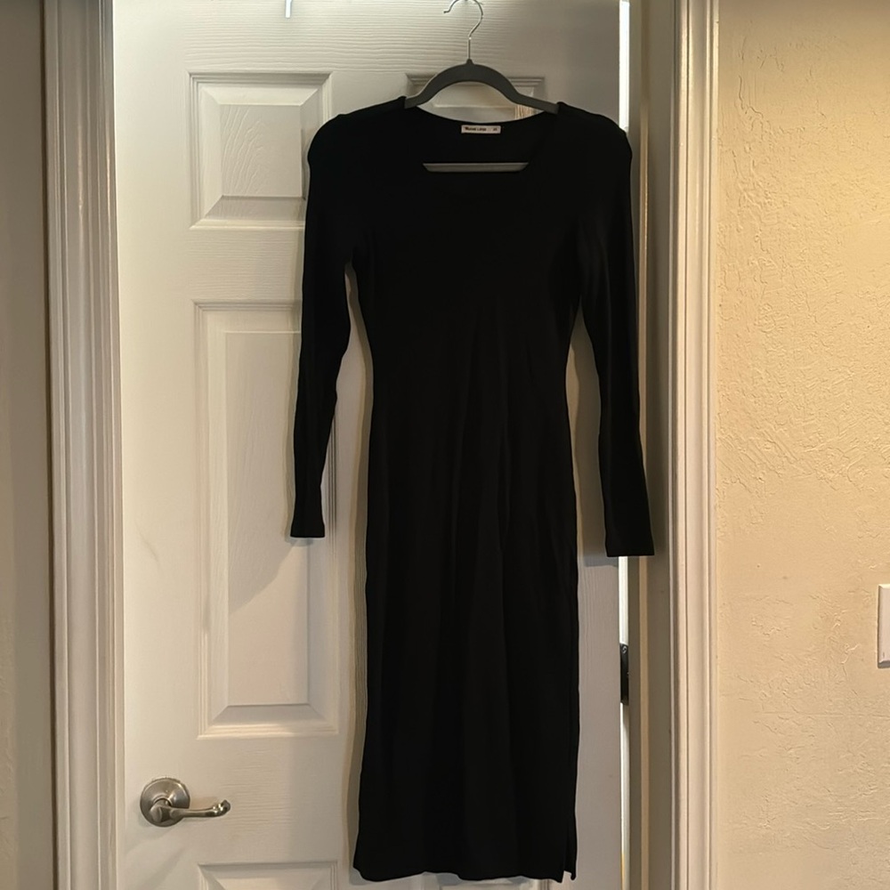 Marine Layer Ribbed MIDI Dress